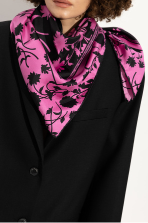 Silk shawl with animal motif od Versace